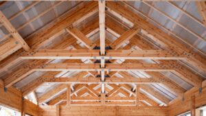 Pole barn beams.