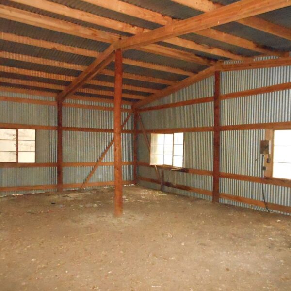 Barn with lots of open space. 